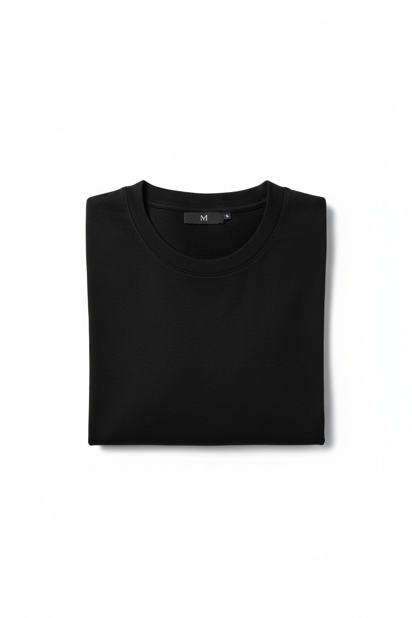 Minimalist Black Shirt - Regular Fit
